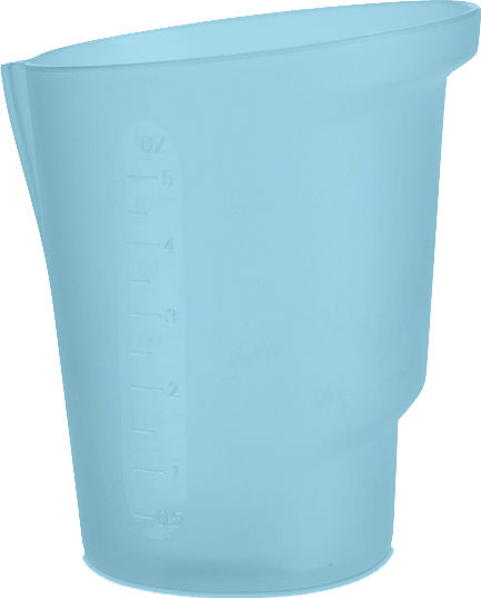 Eurostil Дозатор за боя за коса, пластмасов, син, 150 ml