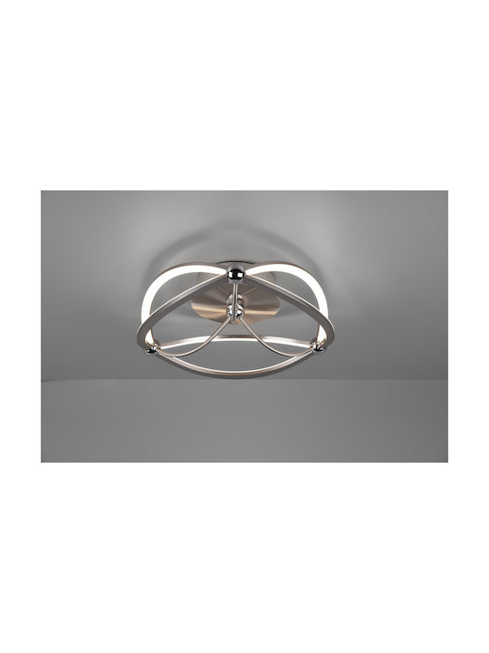 Trio Lighting Charivari Modern Metal Ceiling Light with Integrated LED 41pcs Silver