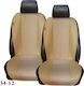 3Lines Car Seat Back Set 2pcs Polyester Jacquard Beige