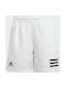 Adidas Sportliche Kinder Shorts/Bermudas Club Tennis 3-Stripes Weiß