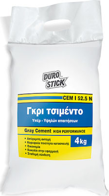 Durostick 52.5 Plus Yδραυλικό Συνδετικό με Βάση το Τσιμέντο (Γκρι) 4kg