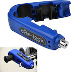 Caps Lock Motorcycle Lever Lock in Blue