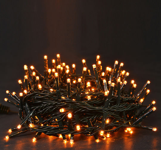 300 Lights LED 18m. Warm White in String 1pcs
