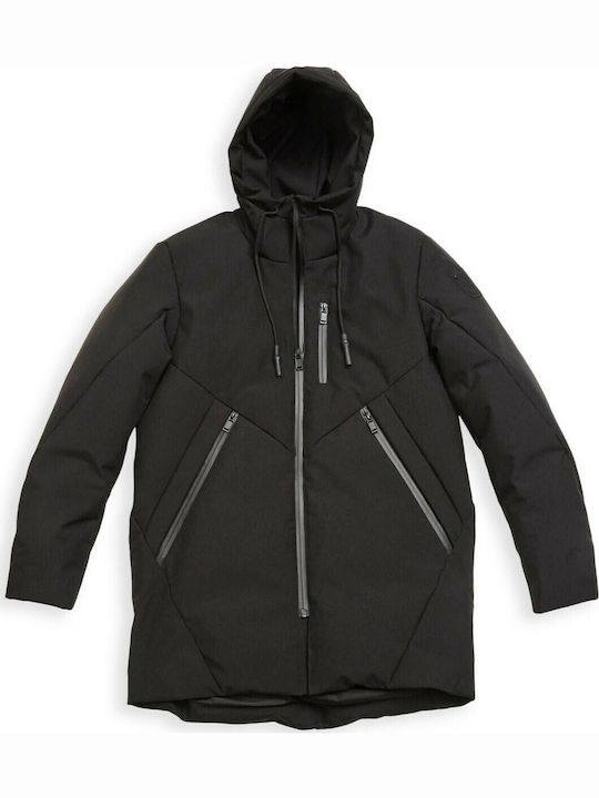 Χειμωνιάτικο Μπουφάν Παρκά Black / Grey