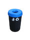 Viomes 316 Waste Bin Recycling Plastic Blue 60lt 1pcs