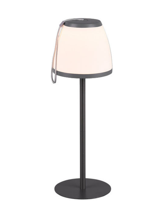 Trio Lighting Domingo Modern Table Lamp Built-in LED White/Black Πορτατίφ Ανθρακί R52096142