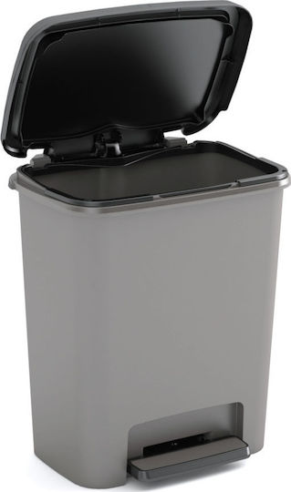 Kis Compatta Coș de Gunoi Plastic cu Pedală Gri 30lt 1buc