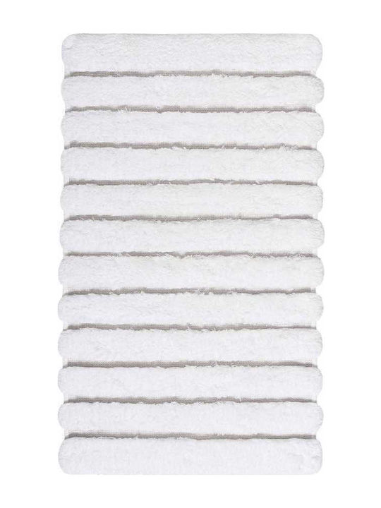 Graccioza Non-Slip Bath Mat Petra Coordinate 31126-0120003 White 50x80cm