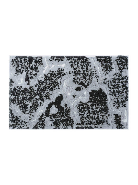 Sorema Non-Slip Bath Mat Marble Silver 60x100cm