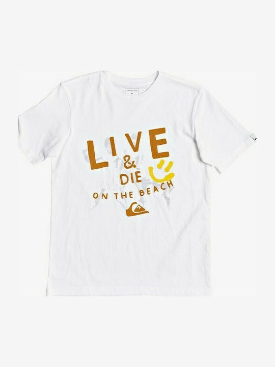 Kids' T-shirt White Live & Die On The Beach