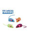 Nobleza Cat Toy Mouse Striped Mice 4pcs 6234