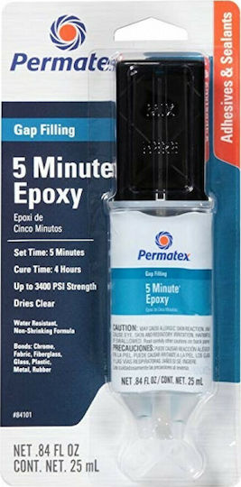 Permatex Perma Poxy Epoxid Konstruktionskleber 2-Komponenten Transparent 25ml 1Stück