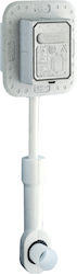 Grohe Φλουσόμετρo για Καζανάκια 3/4" Εντοιχιζόμενο Πατητό 37153000