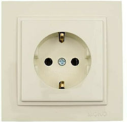 Mono Electric Despina Power Socket Beige 1pcs