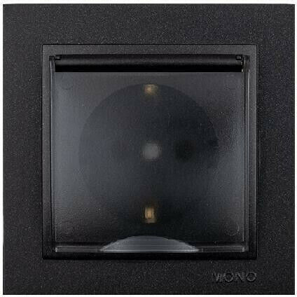 Mono Electric Despina Power Socket Black 1pcs