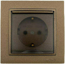 Mono Electric Despina Single Mortice Πρίζα Ρεύμ...