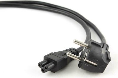Gembird Schuko male - IEC C5 female Cable 1m Μαύρο (PC-186-ML12-1M)