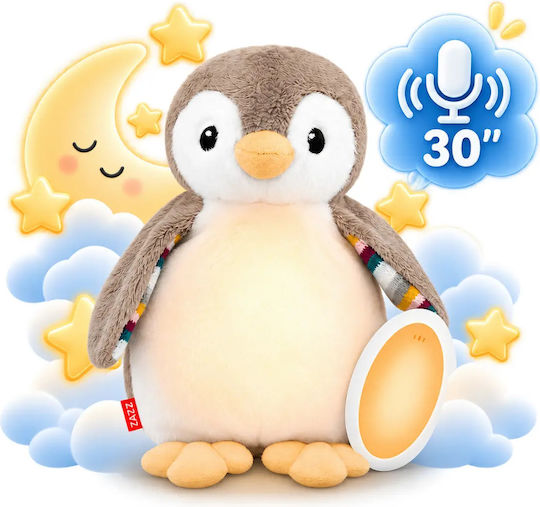 Phoebe V2 Penguin Sleep Voice Recording 7 White Sounds Cry Night Light