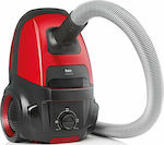 Fakir TS 2400 Bagged Vacuum Cleaner 500W 4.5lt Red