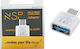 NSP Converter USB-C male to USB-A female White 1pcs