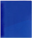 Typotrust Clipboard with 4 Rings 4/32 for Paper A4 Blue 1pcs