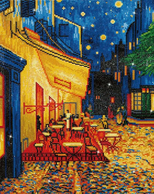 Diamond Dotz Pânză Diamond Painting Kit Pictură cu diamante - Cafea în noapte (Van Gogh) DD10.005