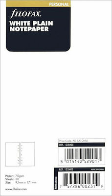 Filofax Personal Jurnal de schimb Alb 9.5x17.1cm