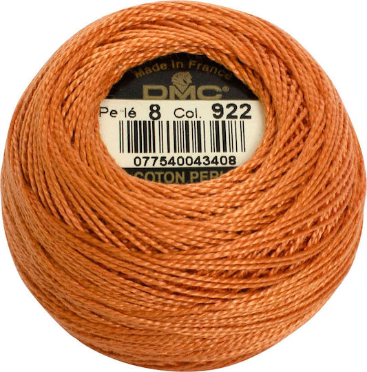DMC Thread Embroidery Cotton Perle No8 Cotton 922 87m