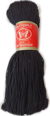 Πεταλούδα Cotton Knitting Yarn Super 10 125gr 230m Black 230m 125gr