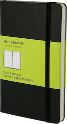 Moleskine Hard Cover Notebook 192 Sheets A6 with Blank Pages and Elastic Black QP012EN