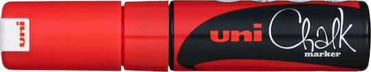 Uni-Ball Chalk Marker PWE-8K Marker Red Blackboard Liquid Chalk for Glass 8.0mm