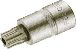 Force Καρυδάκι με Μύτη Torx και Καρέ Υποδοχής 1/2'' Μέγεθος T80x70mm