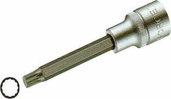 Force Long Spline Socket 1/2'' Long Walnut with Spline Head and Socket 1/2'' M9x100mm