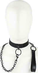 Fetish Addict Collar with Leash Black