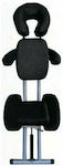 Marinopoulos 1036 Stuhl Massage und Physiotherapie Schwarz aus Metall 115x70cm.