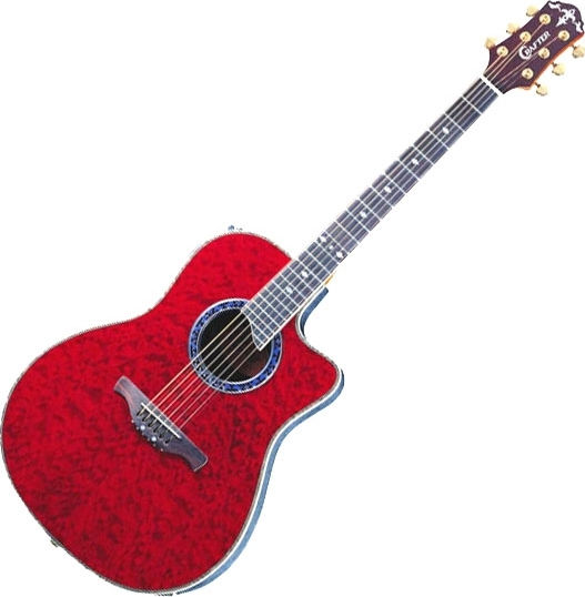 Crafter Semi-Acoustic Guitar FA-900EQ Cutaway Red