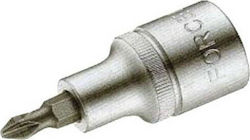 Force Socket Tip Cross 1/4'' Walnut with Philips Head and Socket 1/4'' PH1x32mm Force Socket Tip Cross 1/4'' Walnut with Philips Head and Socket 1/4'' PH1x32mm
