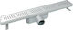 Viospiral Channel Shower with Length 33cm Silver