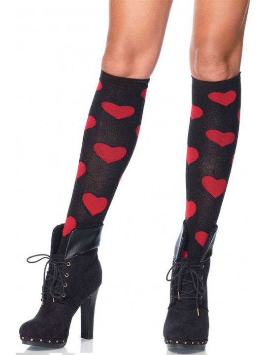 Leg Avenue Love Sick Heart Knee Highs Sexy Κάλτσες