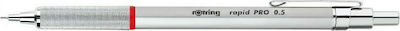 Rotring Rapid Pro Creion mecanic de desen Metalic 0.5mm cu Radiera si Ascutitoare Argint