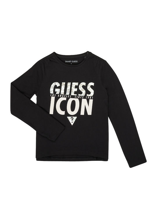 Guess Kids' Blouse Long Sleeve Black