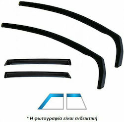 Heko Set Car Windbreakers Front And Back Dark Fime For Opel Astra 4 Pieces 25360