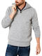 Petrol Industries Men's Long Sleeve Sweater with Zipper Gray