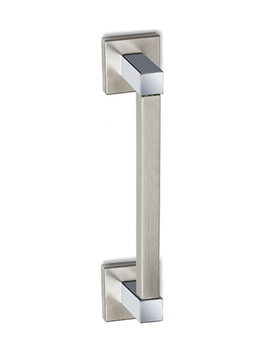 Convex Handle Front Door 865 260mm Nickel / Chrome