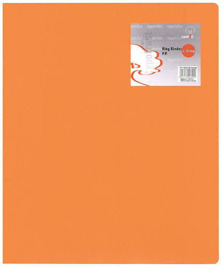 Typotrust Clipboard with 2 Rings 3/32 for Paper A4 (Μiscellaneous colours) 1pcs