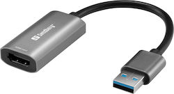 Sandberg 134-19 USB-A Мъжки към HDMI Женски
