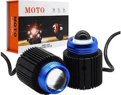 Προβολάκια Μοτοσυκλέτας Mini Lens Double 12W 1200lm 450686 LED