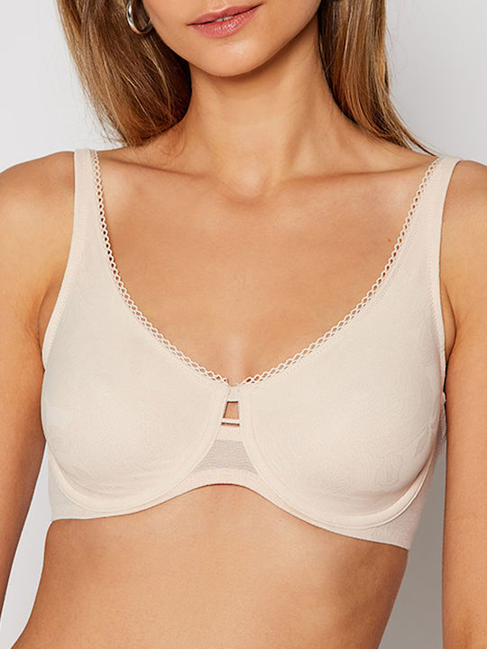 Triumph Wild Rose Sensation Бежов Сутиен без по...