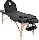 SuperOrtho Pat Portabil/Pliabil Negru Din Lemn 192x70cm