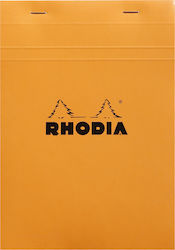 Rhodia Notepad 80 Sheets A5 with Blank Pages Orange 16600C